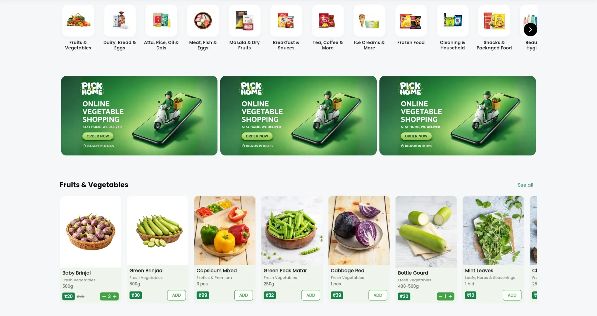 Pick2Home — Grocery in minutes — a premium quick-commerce platform